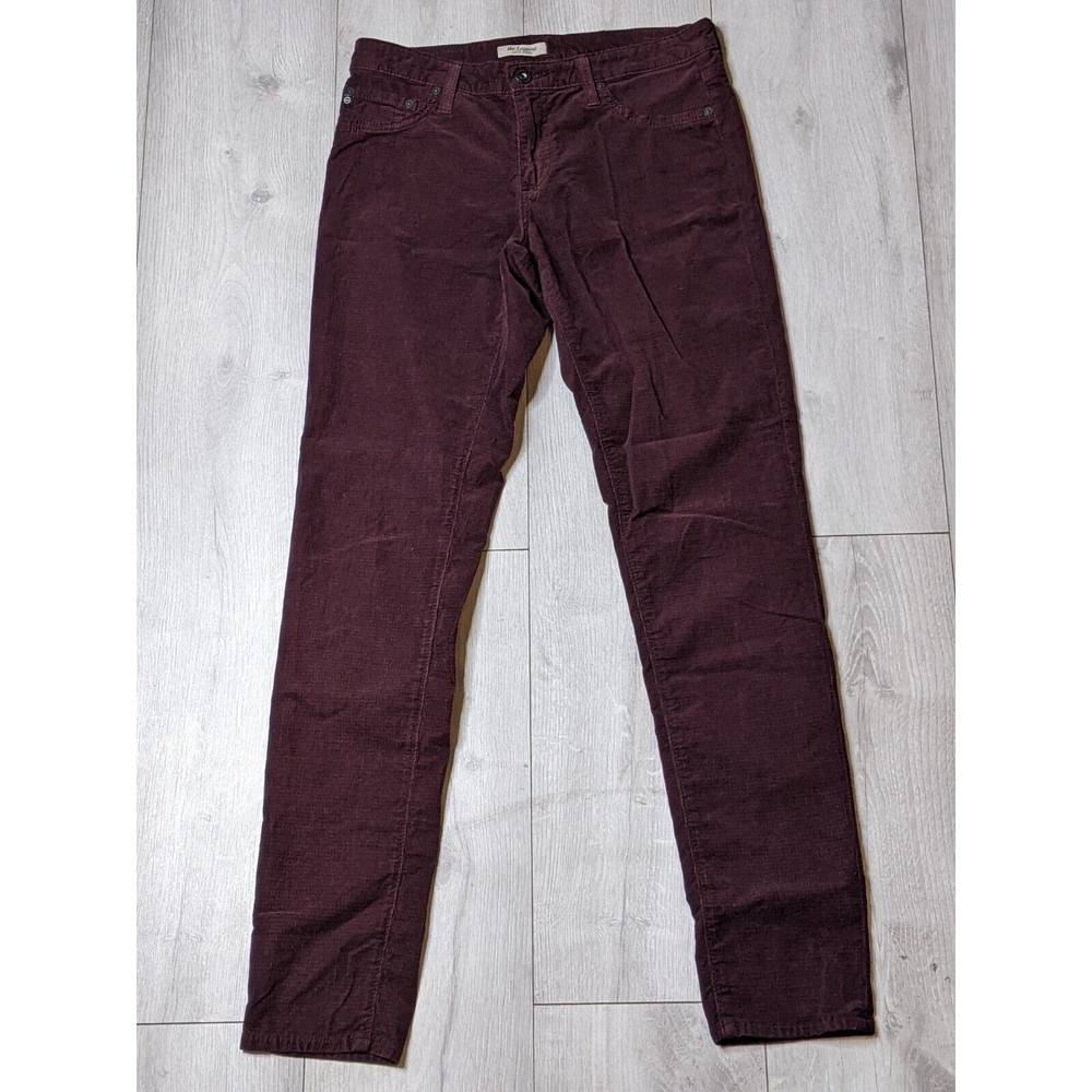 AG The Legging Super Skinny Corduroy Pants , Cords Women's Size 31R Wine
